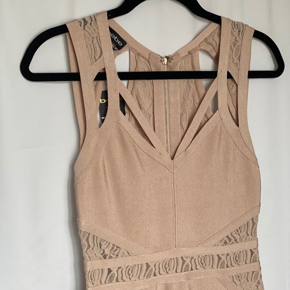 BEBE Alana Lace Bandage Dress - Picture 2 of 6